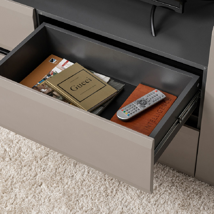 Сидней Комплектация № 045, корпус: антрацит/фасады: МДФ веллюто капучино