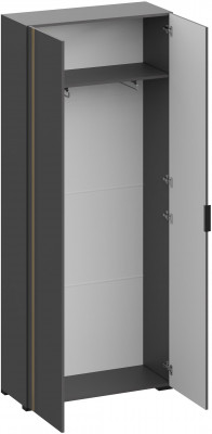 Модульная Прихожая Эмэ, набор №3, Графит/Графит золото, Simple 27