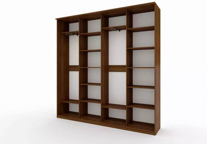 Шкаф купе Модерн 2362х450 4-х дверный 4-х секционный зеркало венге