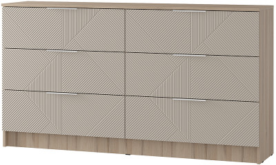 "Эмилия" КМ-04 комод Дуб смоки/Айриш (МФ03)