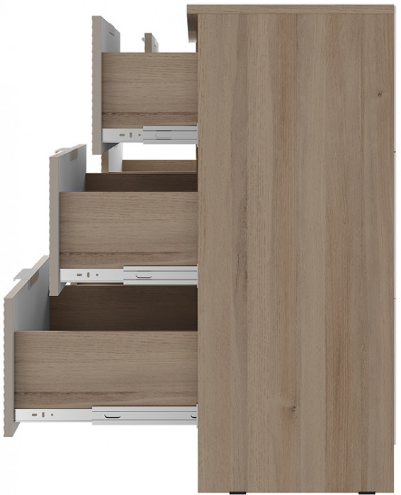 "Эмилия" КМ-04 комод Дуб смоки/Айриш (МФ03)