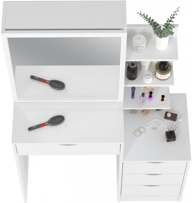 Трюмо 4-25911бел, цвет белый, ШхГхВ 90х40,3х135 см., НЕ универсальная сборка