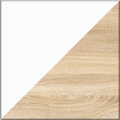 Мори Стол компьютерный МС-6 правый + Тумба ТМП400.1 + Полка 900, цвет дуб сонома/белый, ШхГхВ 130,4х50х209,6 см., НЕ универсальная сборка