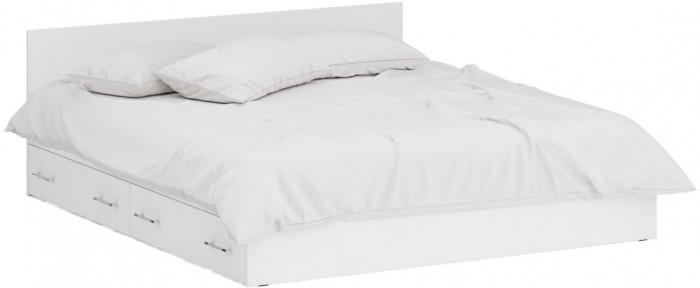 Стандарт Кровать с ящиками 1800, белый