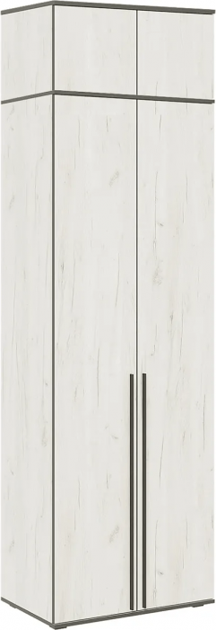 Норд Шкаф двухстворчатый 800 + Антресоль 800 графит