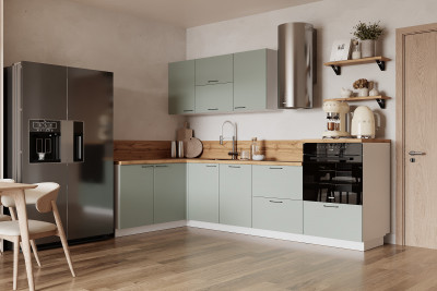 КГ Угловой 1500х2700 (с пм) Эмаль, Олива  Арника РМ в.2