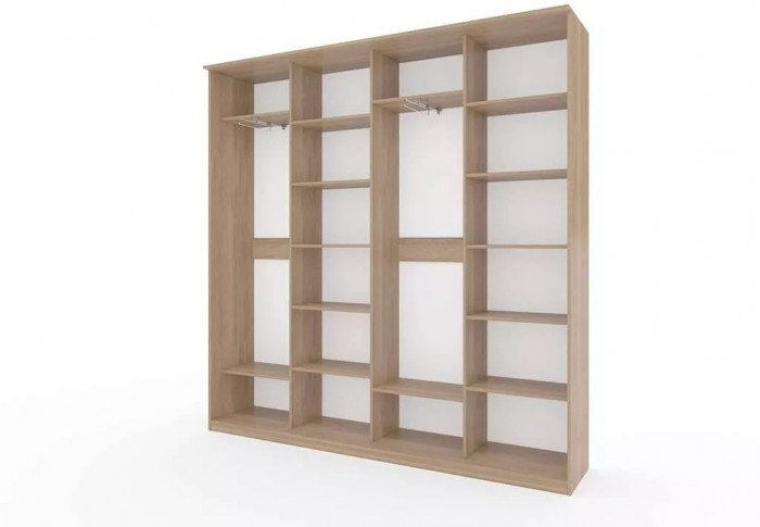 Шкаф купе Модерн 2362х450 4-х дверный 4-х секционный зеркало ясень