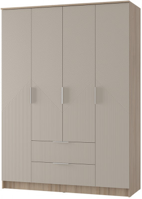 "Эмилия" ШК-11 шкаф 4-х створчатый Дуб смоки/Айриш (МФ03)