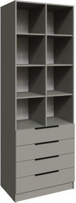 Стеллаж Мадрид (0,8) с 4 ящ., Мокко