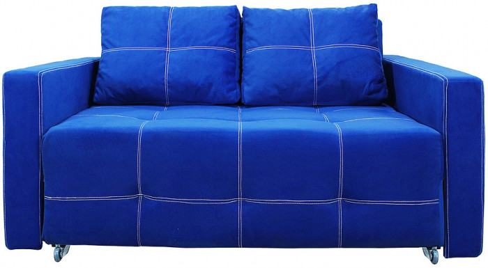 Диван аккордеон Марс велюр синий 140
