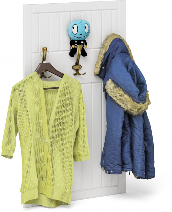 Прихожая П-6 Компоновка № 31, цвет белая шагрень/фасады МДФ белое дерево фрезеровка прованс, ШхГхВ 200х50х210 см., универсальная сборка