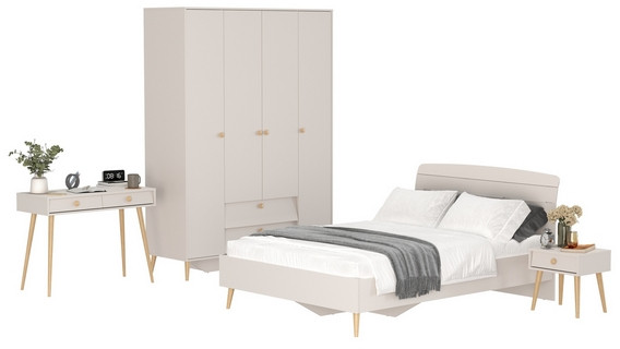 Афина Спальня 33-1400, кашемир серый