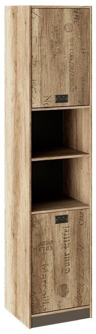 Пилигрим ТД-276.07.20 Шкаф (Дуб Каньон светлый, Фон серый)