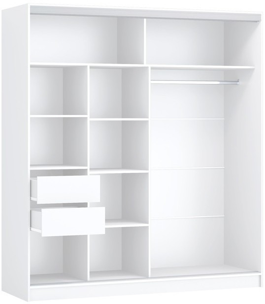 Шкаф-купе Альянс-10 ЛДСП 2000 (Ясень шимо светлый)