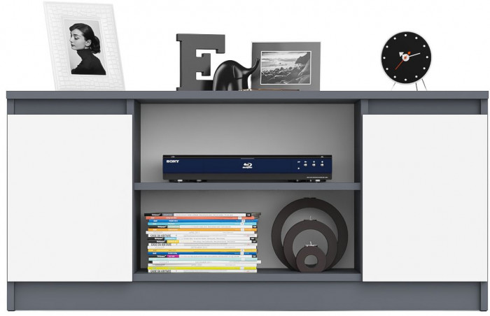 Мори Тумба ТВ МТВ1200.1, графит/белый