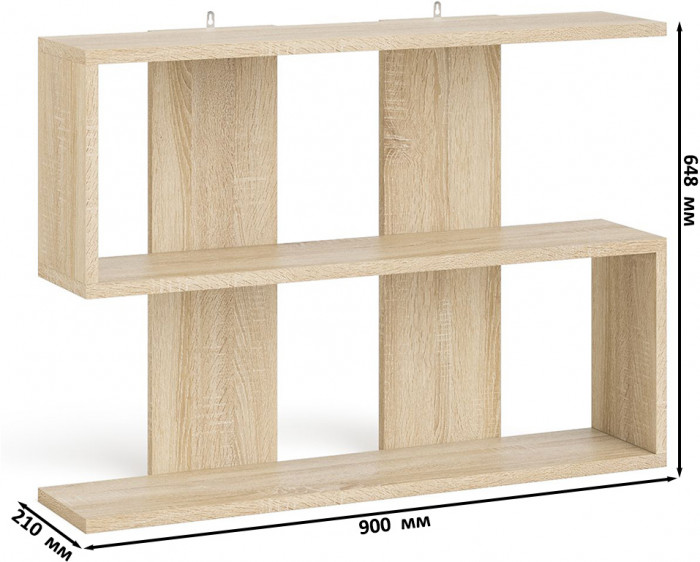 Мори Стол компьютерный МС-1 правый + Тумба ТМП400.1 + Полка 900, цвет дуб сонома/белый, ШхГхВ 130,4х50х209,6 см., НЕ универсальная сборка