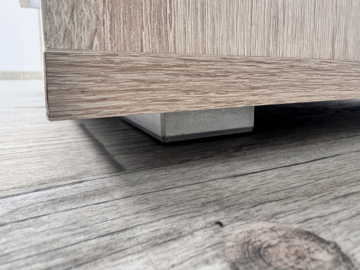 Компьютерный стол Квартет-9, Дуб крафт серый/Кашемир