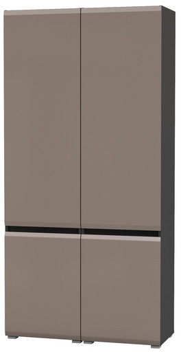 Сидней 13.200 Шкаф 2 штуки, корпус: антрацит/фасады: МДФ веллюто капучино