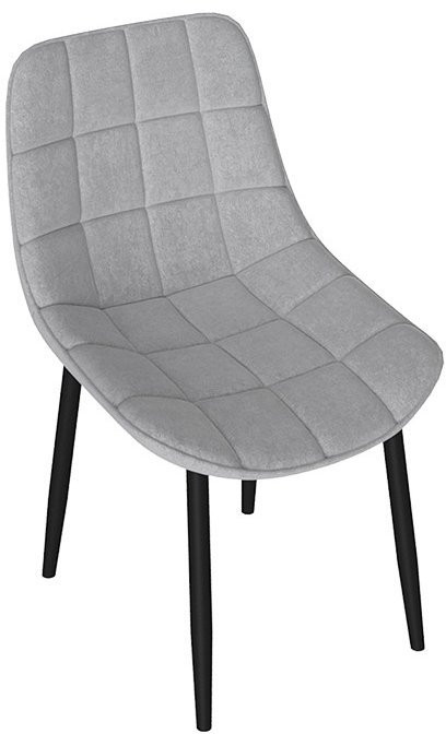 BOSTON Стул (Белый муар/Велюр V005 светло-бежевый)