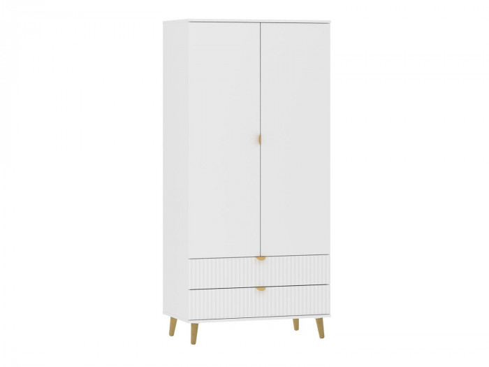 НМ 040.25 Шкаф Дакота Белый / Меренга