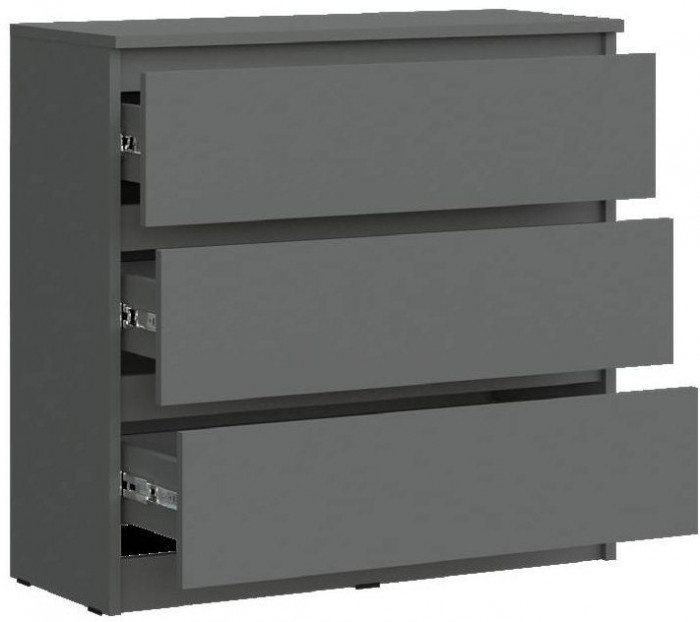 Челси Комод 800 (3 ящика) (Дуб Сонома, Дуб Сонома)