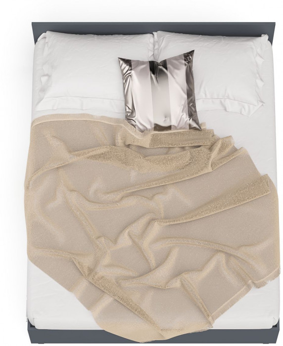 Мори Кровать с ящиками 1600, графит/белый