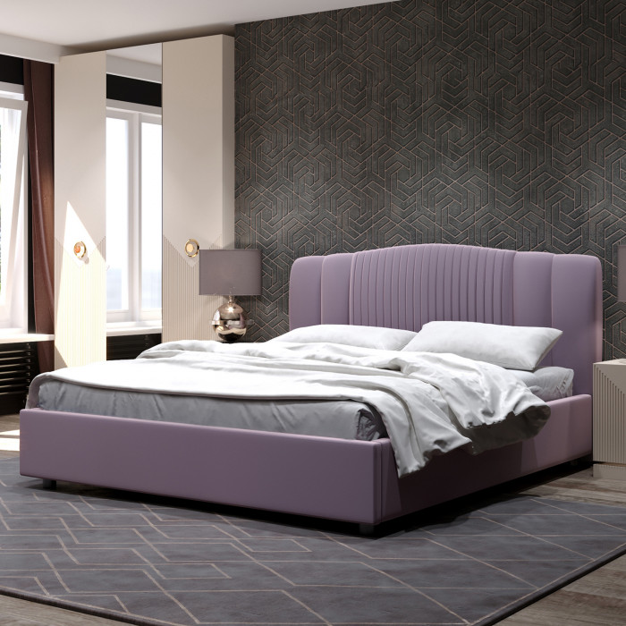 Кровать-12М с подъёмным основанием 1600 лаванда