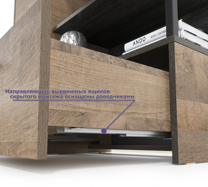 Трувор Гостиная 022, цвет дуб гранж песочный/интра, ШхГхВ 303,6х45,4х210 см., универсальная сборка