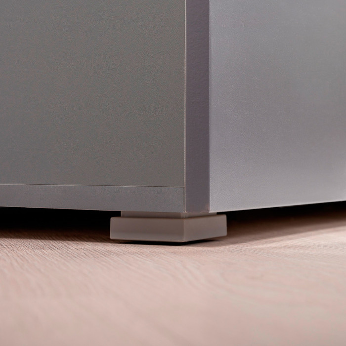 Октава Прихожая 18, серый графит/дуб крафт золотой/фасады МДФ серый графит