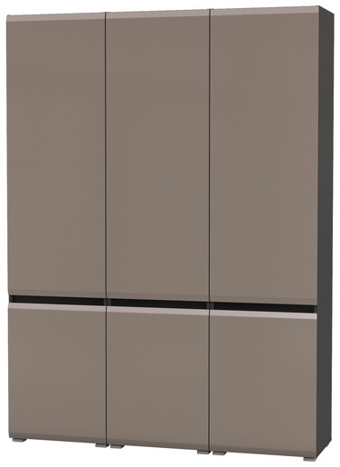 Сидней 13.200 Шкаф 3 штуки, корпус: антрацит/фасады: МДФ веллюто капучино