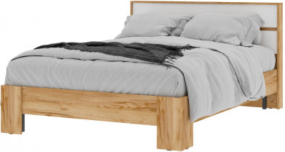 Хелен КР 02 Кровать 1.4х2.0 (1,470х0,928х2,114) белый/дуб крафт золото