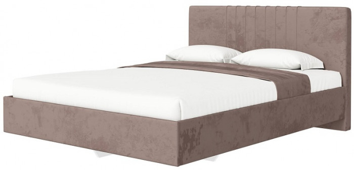 Кровать с латами Соло 160*200, Коричневый, бежевый