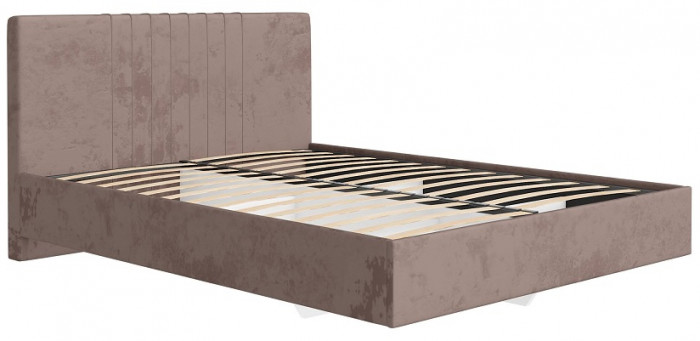 Кровать с латами Соло 160*200, Коричневый, бежевый