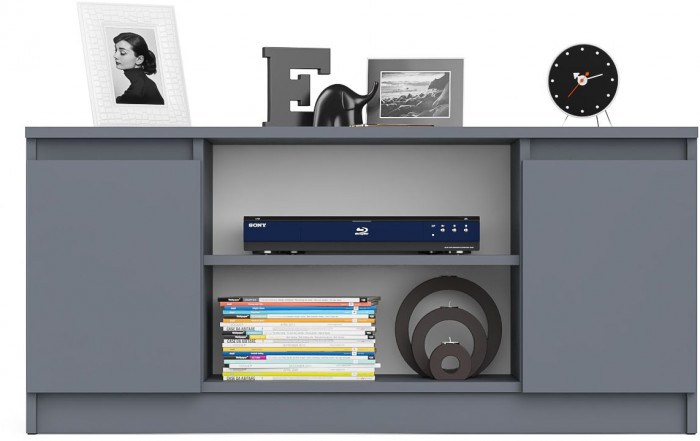 Мори Тумба ТВ МТВ1200.1, цвет графит, ШхГхВ 120,4х41х54,6 см.