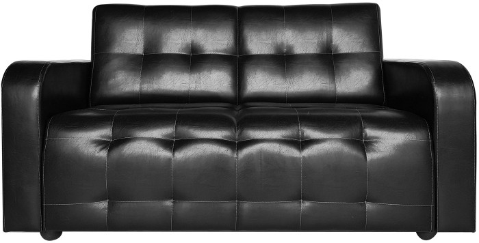 Диван Оксфорд кожаный, черный