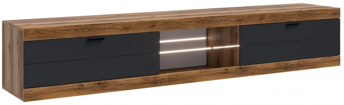 Прага Модульная Гостиная, вариант №3, Дуб Делано/Графит