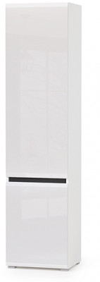 Сидней 13.200 Шкаф, корпус: белый/чёрный/фасады: МДФ белый глянец