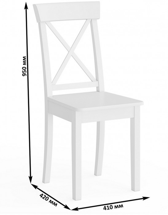 Стул Мебель--24 разборный Гольф-14, белый