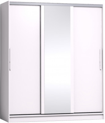 Шкаф-купе с зеркалом Strike 1800 Белый