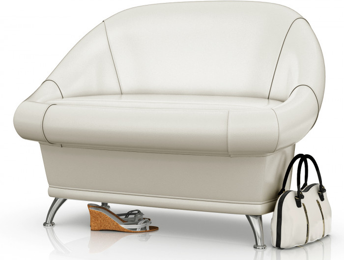 Диван 6-5154беж(БАШ) Орион, бежевая искусственная кожа (бежевый БАШ), ШхГхВ 110х70х80 см.