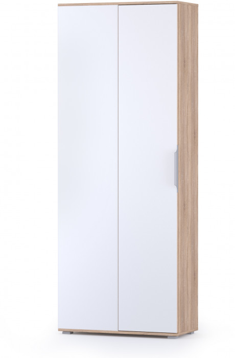 Куба Прихожая 11, цвет дуб сонома/белый премиум, ШхГхВ 143,7х107,3х210,6 см., универсальная сборка