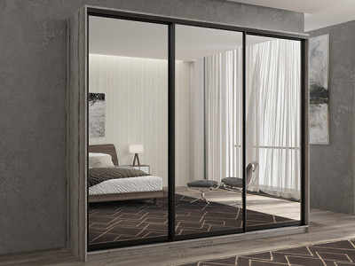 Шкаф-купе Кааппи 1 Эвок Окаменелый 180х45х230 см