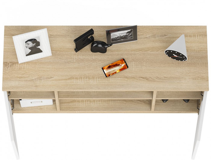 Мори Тумба ТВ МТВ1200.1, цвет дуб сонома/белый, ШхГхВ 120,4х41х54,6 см.