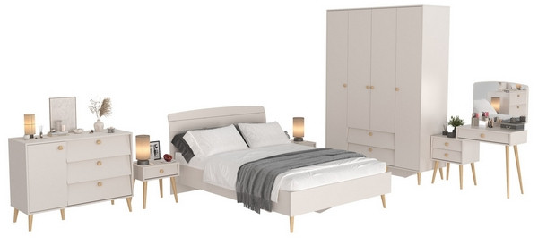 Афина Спальня 02-1400, кашемир серый