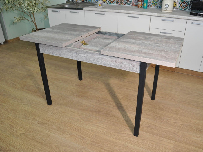 Обеденная группа Колорадо / Стул Х 4 шт. / Бетон темный/черный / бид 01