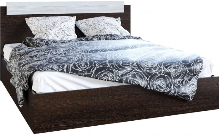 Эко Кровать 1200 (Вотан / Белый гладкий)