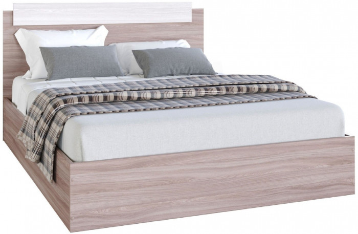 Эко Кровать 1200 (Вотан / Белый гладкий)