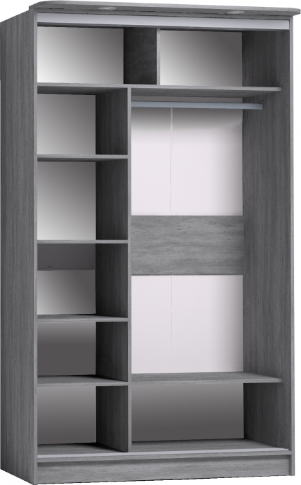 Шкаф-купе с зеркалом Strike 1200 Atelier светлый