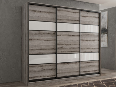 Шкаф-купе Кааппи 8 Эвок Окаменелый 210х45х230 см