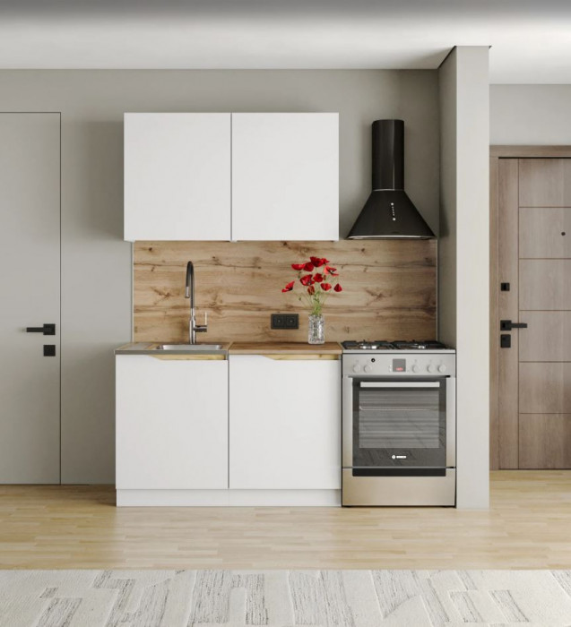 кухня Мирра 1,2 NEW белый/белый